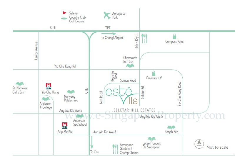 Este Villa Location Plan